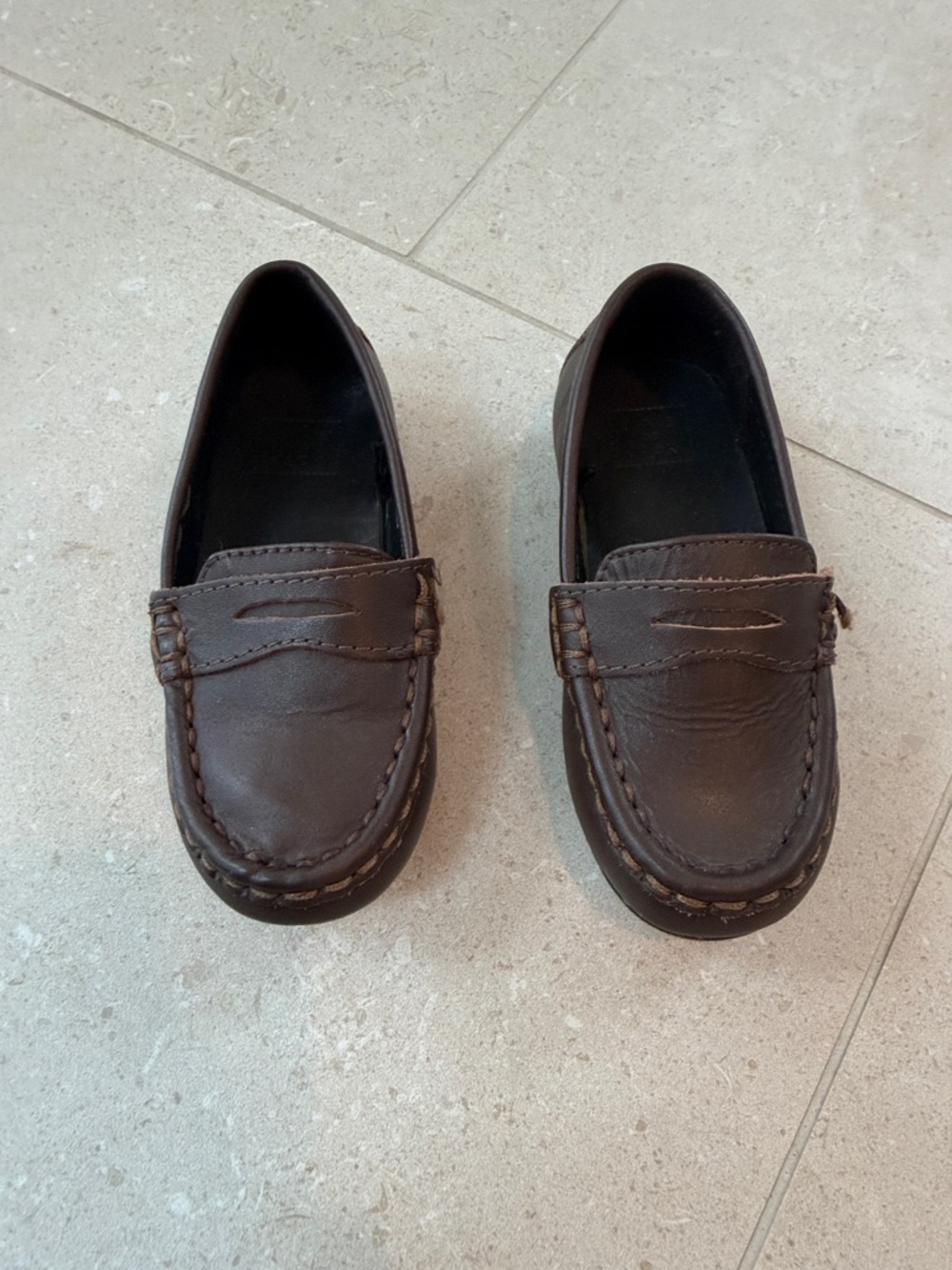 Classic Brown Leather Penny Loafers